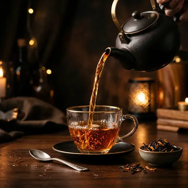 Pouring Ceylon Tea